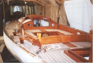 Restoration of the decks on PINGÜINO