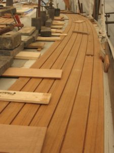 Building a new teak deck for Grand Soleil 43